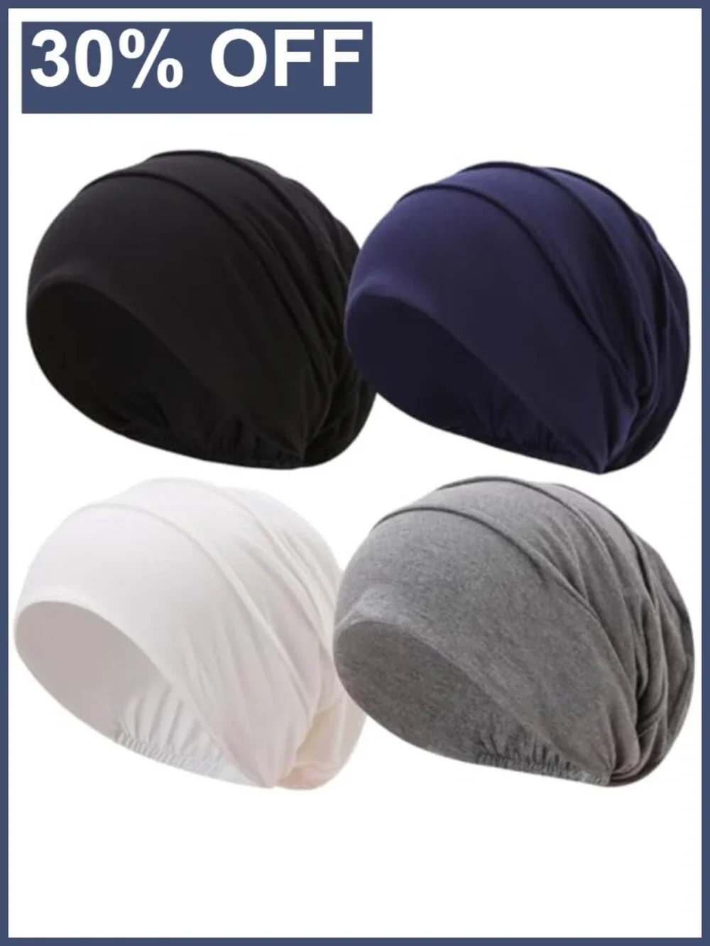 Viscose Cotton Slouchy Beanie Chemo Headwear Soft Knit Caps for Women